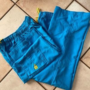 2 pair ‘seal blue’ scrub pants
